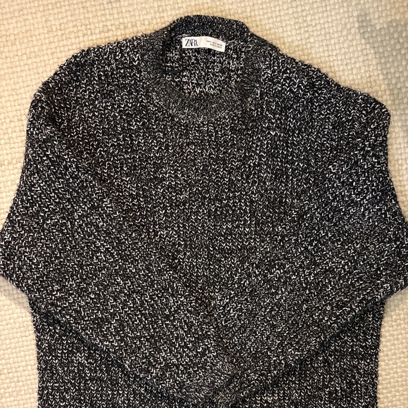 Zara Grey Midi Sweater Dress SZ Small - Picture 1 of 2